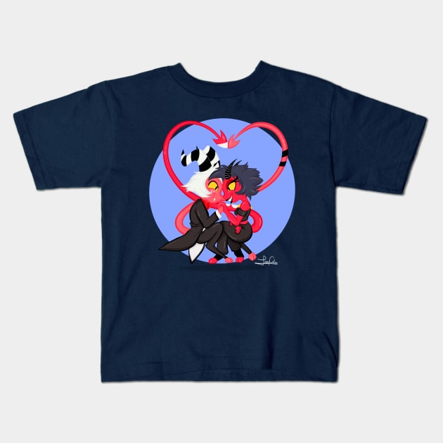 Helluva boss Kids T-Shirt by InkyColour